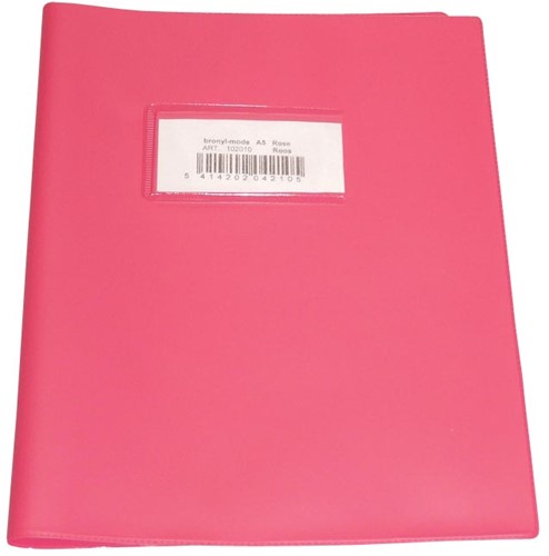 Bronyl schriftomslag ft 16,5 x 21 cm (schrift), roze