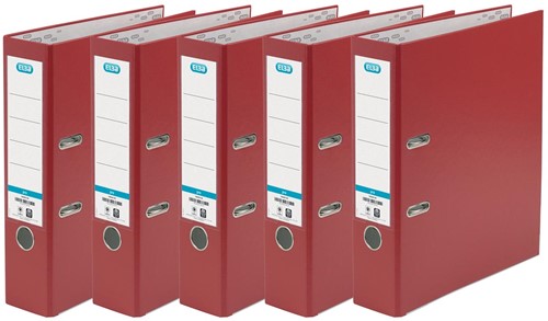 Elba classeur Smart Pro, dos de 8 cm, paquet de 5 pièces, rouge