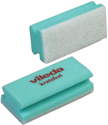 Vileda spons Glitzi Quattro, groen, pak van 10 stuks