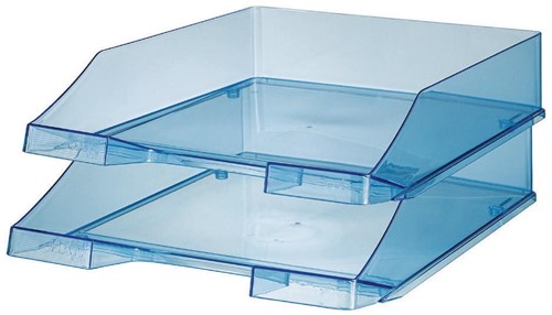 Han bac à courrier C4, bleu transparent