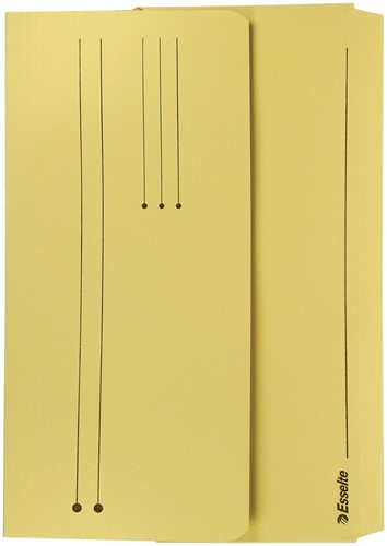 Esselte Pochette documents Pocket File jaune 1 Stuk
