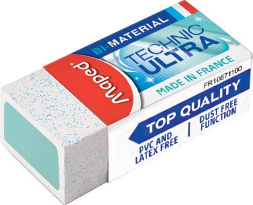 Maped gomme Mini Technic Ultra, avec carton, blister de 2 pièces