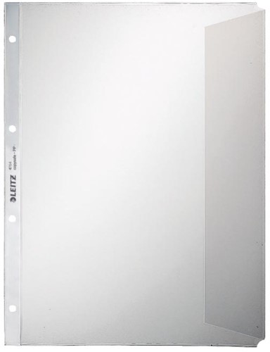 Leitz premium showtas met klep, ft A4, PP folie, 11-gaatsperforatie , transparant, pak van 50 50 Stuk