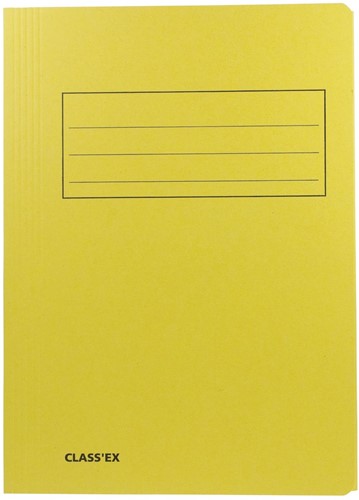 Class'ex chemise de classement, jaune, ft 23,7 x 34,7 cm (pour ft folio)