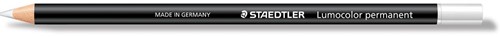 Staedtler crayon Lumocolor permanent glasochrom, blanc