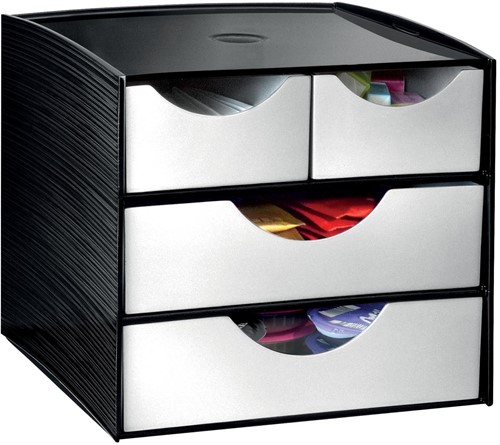Take A Break by CEP ladenblok voor koffiehoek, ft 18,6 x 18,5 x 17,5 cm, zwart/grijs