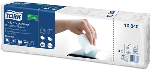 Tork serviettes Expressnap  pour distributeur, 1 pli, 1125 par ensemble