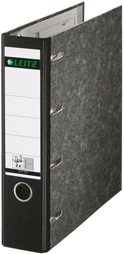Classeur pour virements Leitz, ft A4, dos 75 mm, en carton, noir 1 Stuk