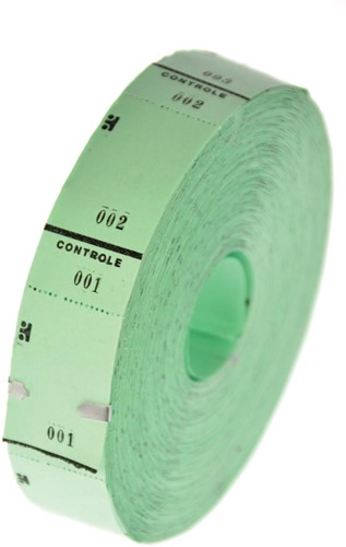 Rouleaux de tickets, 1000 tickets, vert