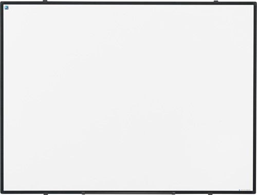 Smit Visual Softline whiteboard, emaille, magnetisch, zwart profiel, 120 x 90 cm