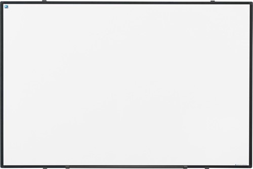 Smit Visual Softline whiteboard, gelakt staal, magnetisch, zwart profiel, 90 x 60 cm