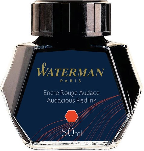 Waterman vulpeninkt 50 ml, rood (Audacious)