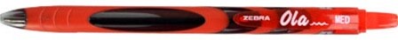 ZEBRA Ola stylo bille, 0,5 mm, rouge