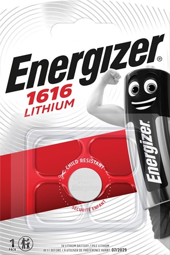 Energizer pile bouton CR1616, sous blister