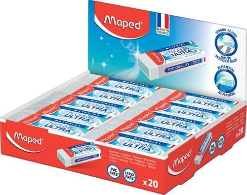 Maped gomme Technic Ultra, présentoir de 20 pièces