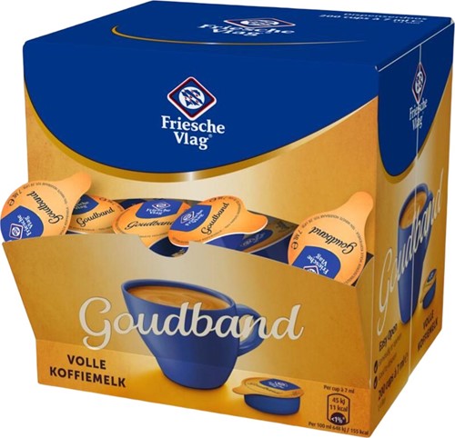 Friesche Vlag Goudband lait concentré, coupes de 7 ml, boîte de 200 pièces