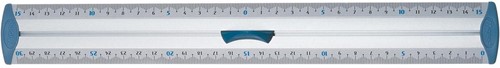 Maped latte Aluminium, graduation double, 30 cm-2