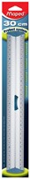 Maped latte Aluminium, graduation double, 30 cm