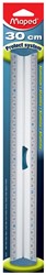 Maped latte Aluminium, graduation double, 30 cm