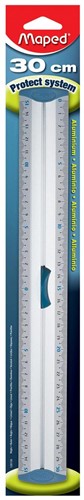 Maped lat Aluminium, dubbele graduatie, 30 cm