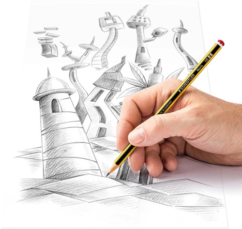 Staedtler grafietpotlood Noris HB, blister van 10 stuks-3