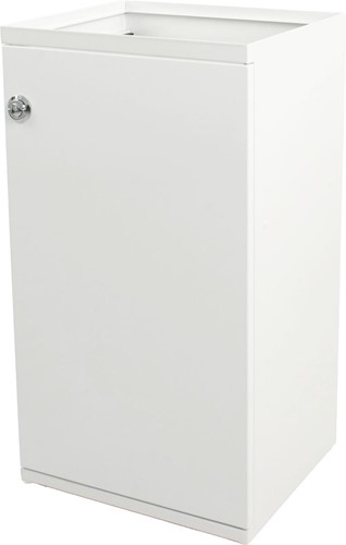 V-part modulaire afvalbak met deur en zakhouder 85 l, wit