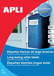 Apli étiquettes résistantes à l'humidité ft 210 x 297 mm (l x h), 100 pièces, 1 par feuille