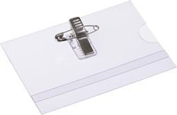 Europel badge avec clip combiné, ft 90 x 60 mm, 24 pièces 1 Stuk