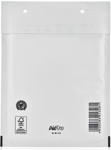 Bong AirPro enveloppes à bulles d'air, ft 150 x 215 mm, avec bande adhésive, boîte de 100 pièces, blanc