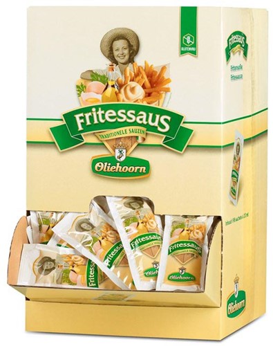 Oliehoorn Frites sauce 35 %, boîte de 198 sachets de 15 ml