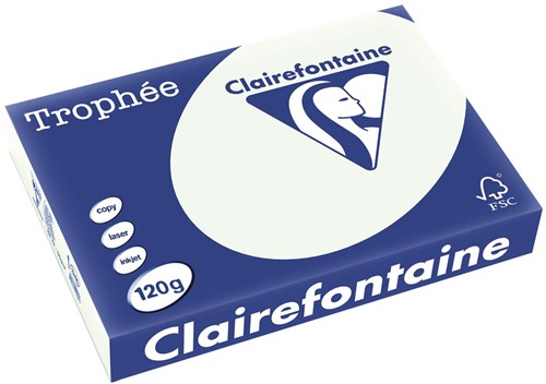 Clairefontaine Trophée Pastel, gekleurd papier, A4, 120 g, 250 vel, lichtgroen
