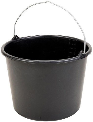 Emmer 12 liter, zwart