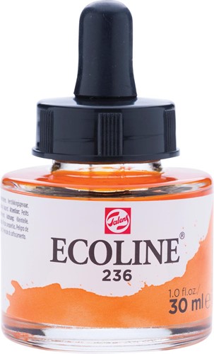 Talens Ecoline peinture à l'eau flacon de 30 ml, orange clair