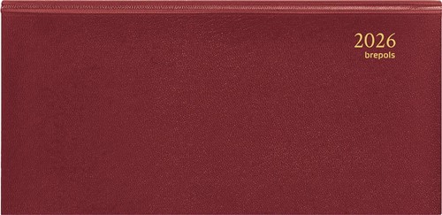 Brepols agenda Breprint Lima 6 langues, bordeaux, 2025-2026