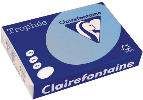 Clairefontaine Trophée Intens, gekleurd papier, A3, 80 g, 500 vel, koningsblauw