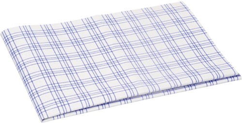 Vileda torchon en microfibre, blanc/bleu, paquet de 3 pièces