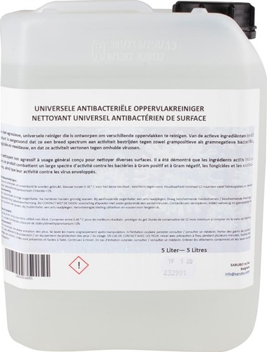 Nettoyant universel antibactérien de surface, bidon de 5 litres