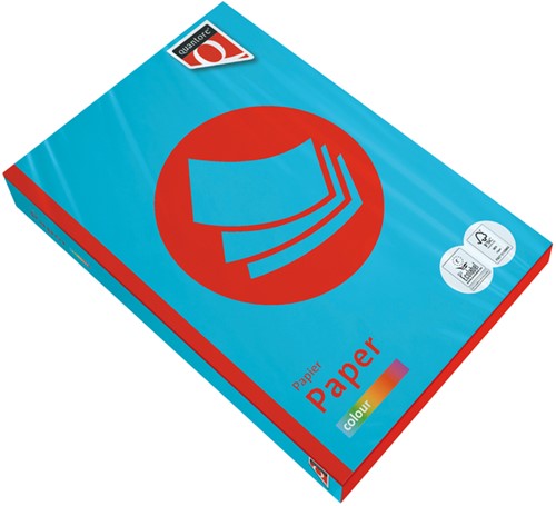 Kopieerpapier Quantore Colour A4 80gr azuurblauw 500 Vel