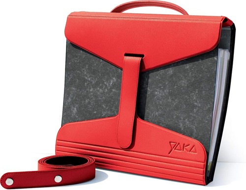 Yaka porte-classeur, rouge