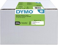 Dymo Value Pack: étiquettes LabelWriter ft 89 x 28 mm, blanc, boîte de 24 x 130 étiquettes 24 Rol