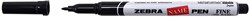 ZEBRA marqueur textile, fin, noir