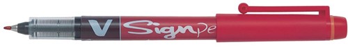 Pilot Fineliner V-Sign Pen rood 1 Stuk
