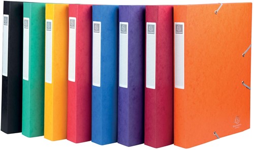 Exacompta Elastobo Cartobox rug van 4 cm, geassorteerde kleuren