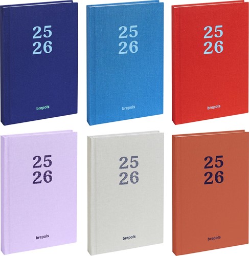 Brepols journal de classe étudiant Rainbow, couleurs assorties, 2025-2026