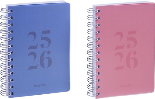 Brepols schoolagenda Wire-o, geassorteerde kleuren, 2025-2026