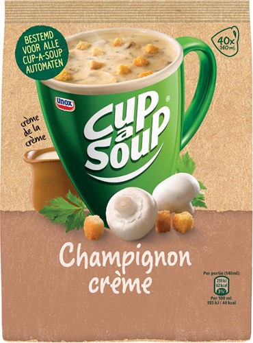 Cup-a-Soup vending, champignon, 140 ml, sac de 40 portions