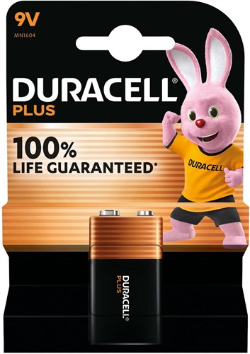 Duracell batterij Plus 100% 9V 1 Stuk