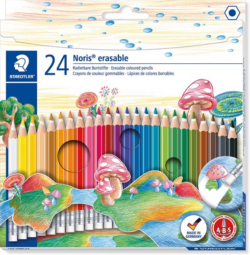 Staedtler crayon de couleur Noris Club effaçable 24 crayons