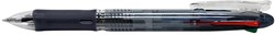 ZEBRA stylo bille 4 couleurs Clip on Slim, 0,7 mm, couleurs d'encre classique