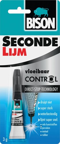 Bison colle instantanée Control Vloeibaar, tube de 3 g, sous blister